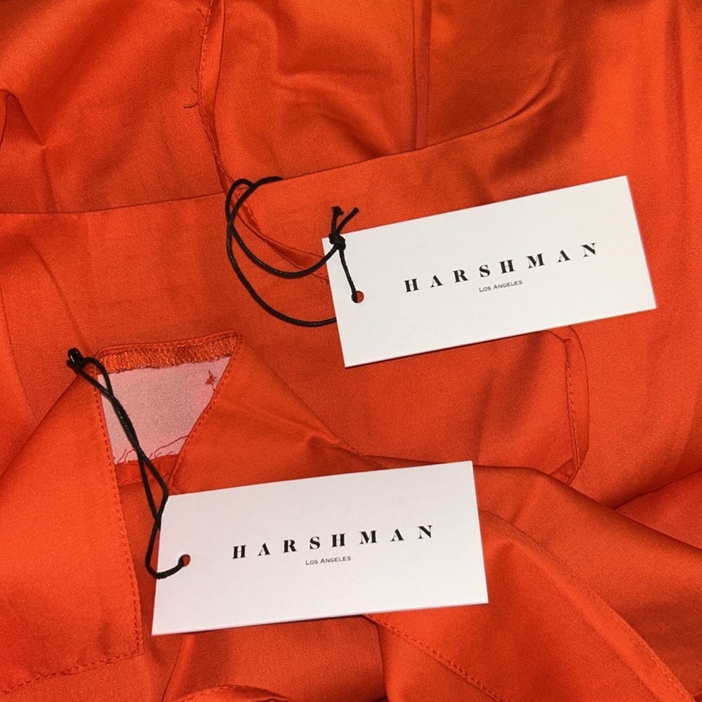 NWT Harshman Arpina Blouse in bright Coral - Picture 4 of 8